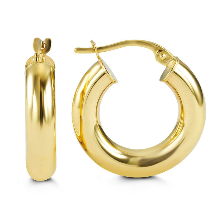10K Gold Classic Polished Hoops