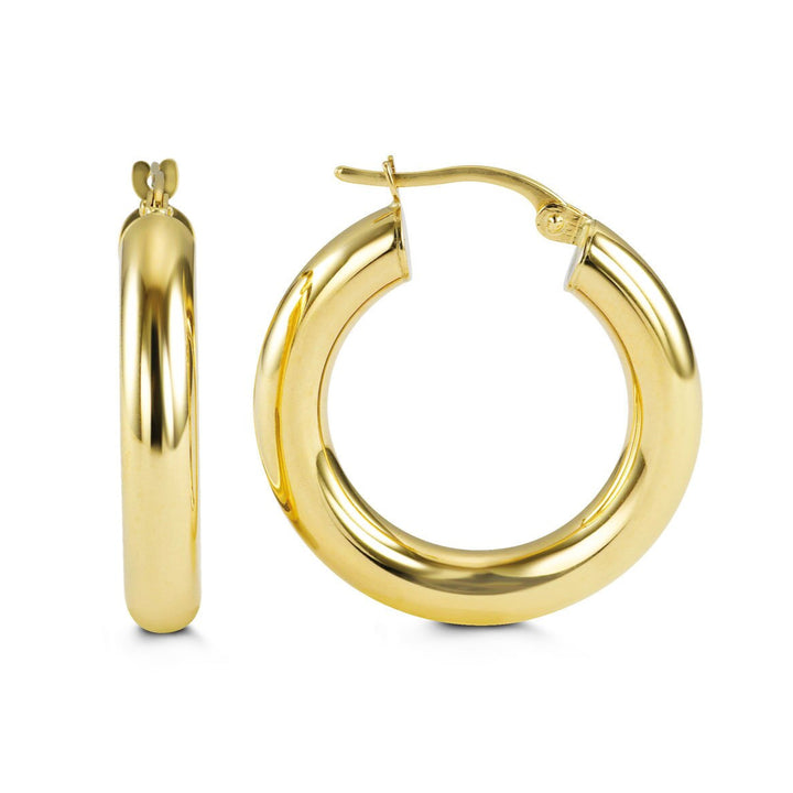 10K Gold Classic Polished Hoops