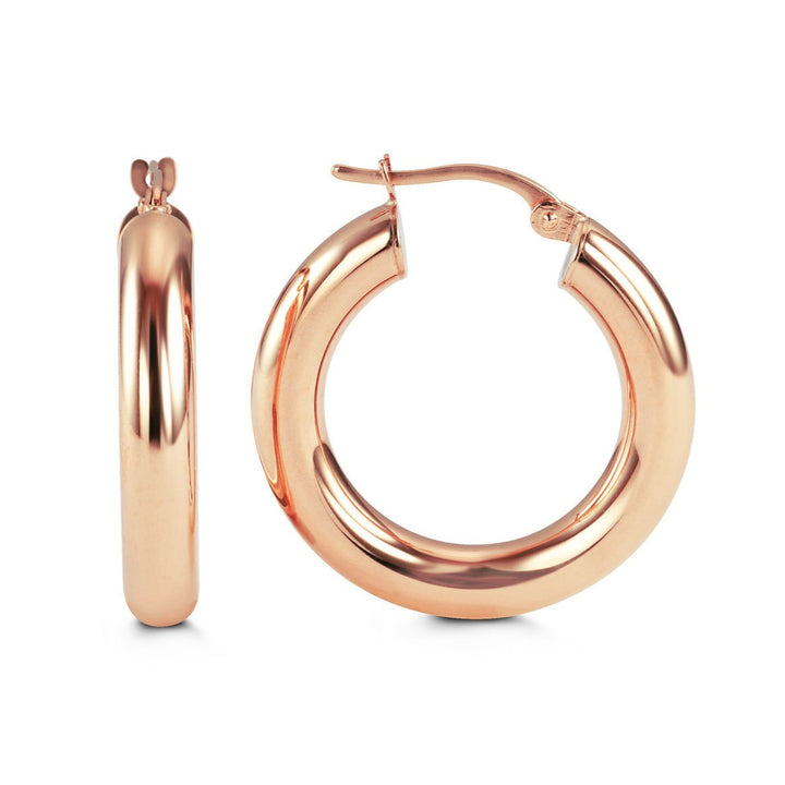 10K Gold Classic Polished Hoops