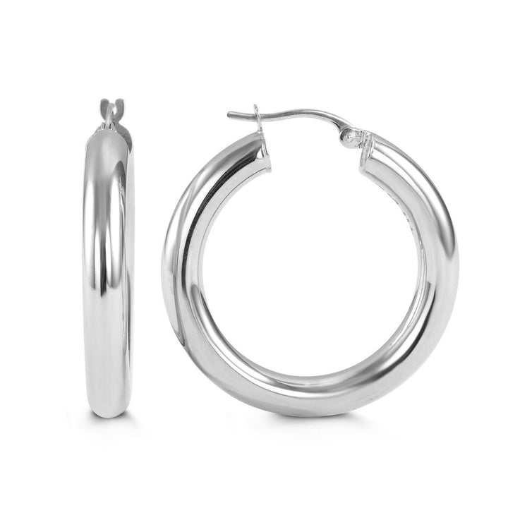 10K Gold Classic Polished Hoops