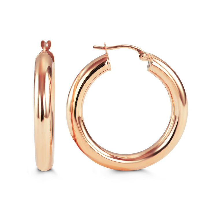 10K Gold Classic Polished Hoops