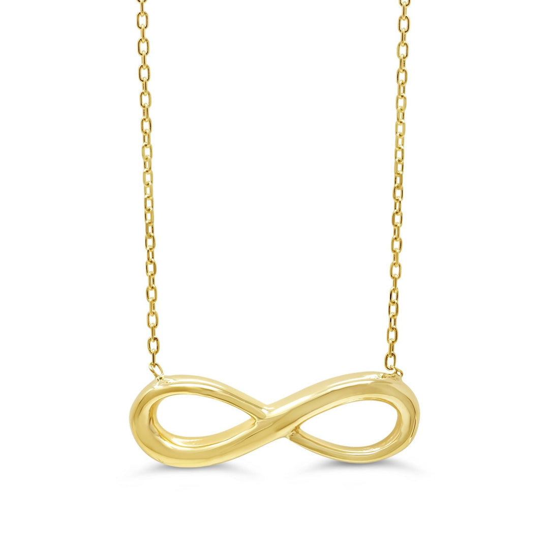 10K Yellow Gold Infinity Necklace