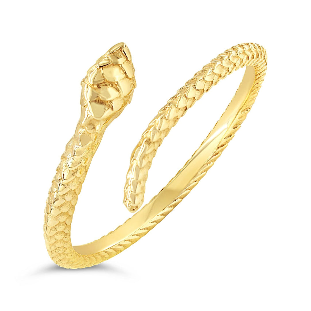 10K Yellow Gold Snake Ring
