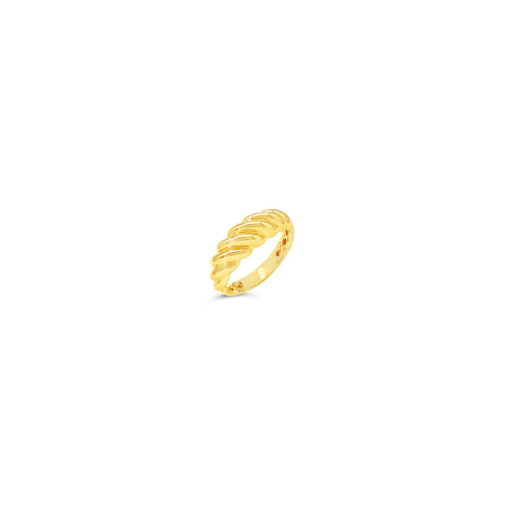 10K Yellow Gold Stackable Croissant Ring