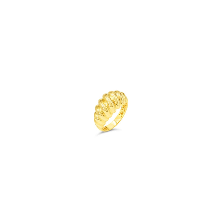 10K Yellow Gold Stackable Croissant Ring