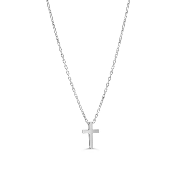 10K Gold Simple Mini Cross Necklace