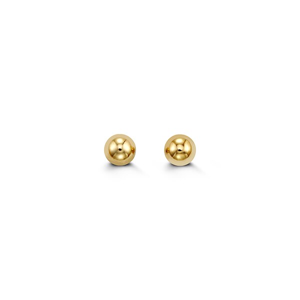 14K Gold Ball Studs