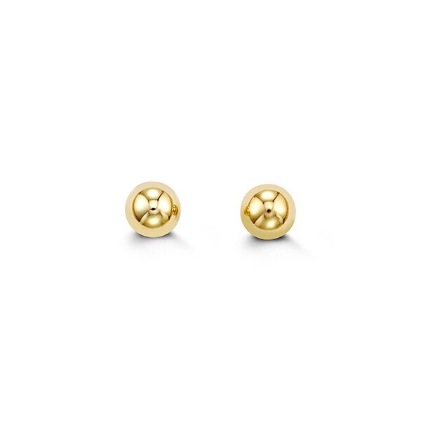 14K Gold Ball Studs