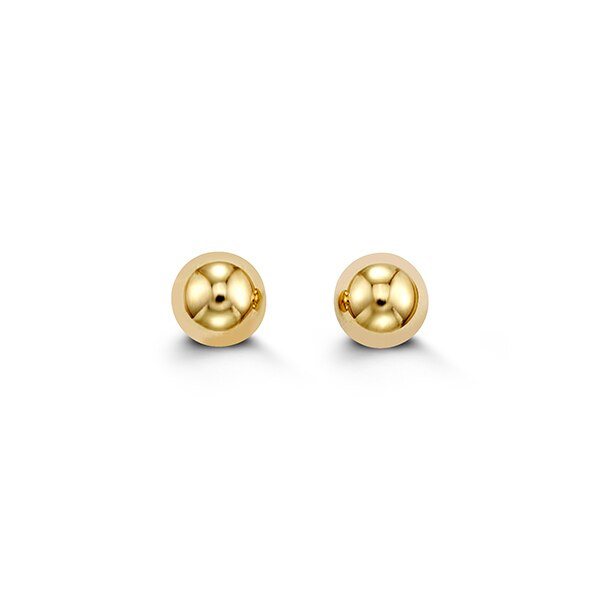 14K Gold Ball Studs