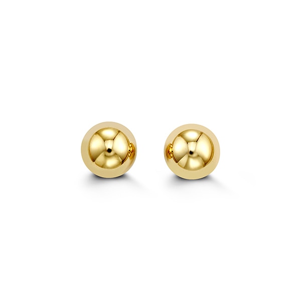 14K Gold Ball Studs