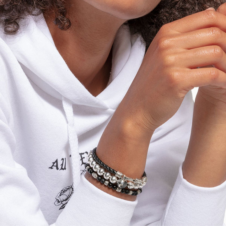 Rebel At Heart Bracelet Lucky Charm Black