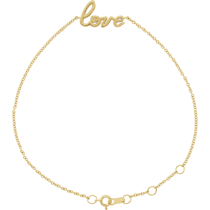 Love Cursive Bracelet