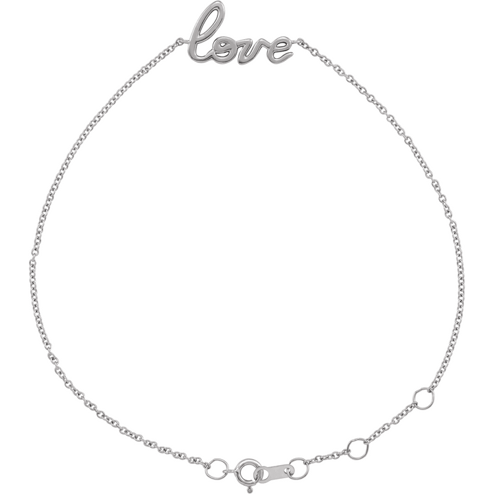 Love Cursive Bracelet