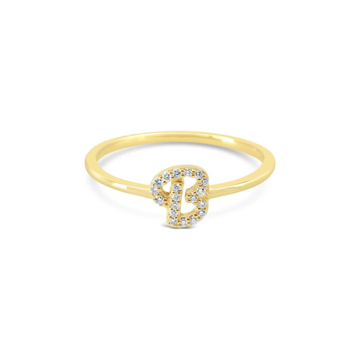 Bague d'éternité partielle empilable avec diamants de laboratoire