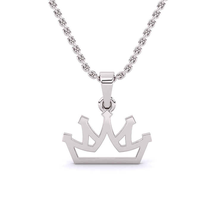 Regal Crown Gold Necklace