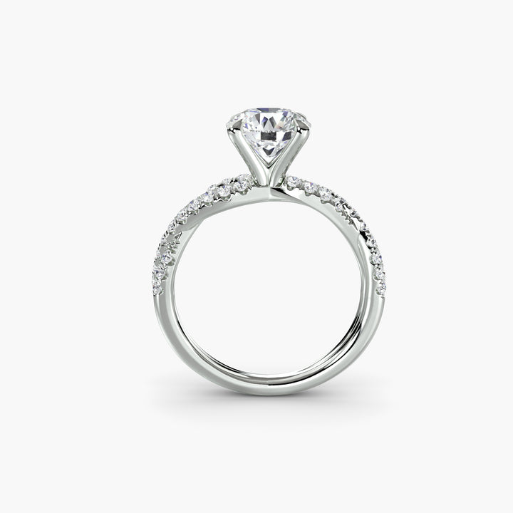 The Twisted Pavé Solitaire
