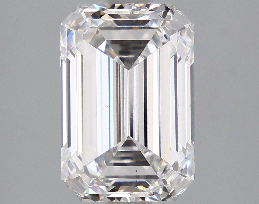 Diamant de laboratoire émeraude de 2,28 carats
