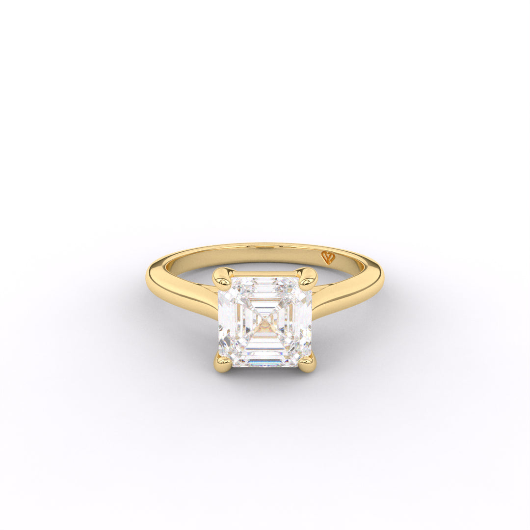 Melissa - 14K Yellow Gold Classic Cathedral Engagement Ring