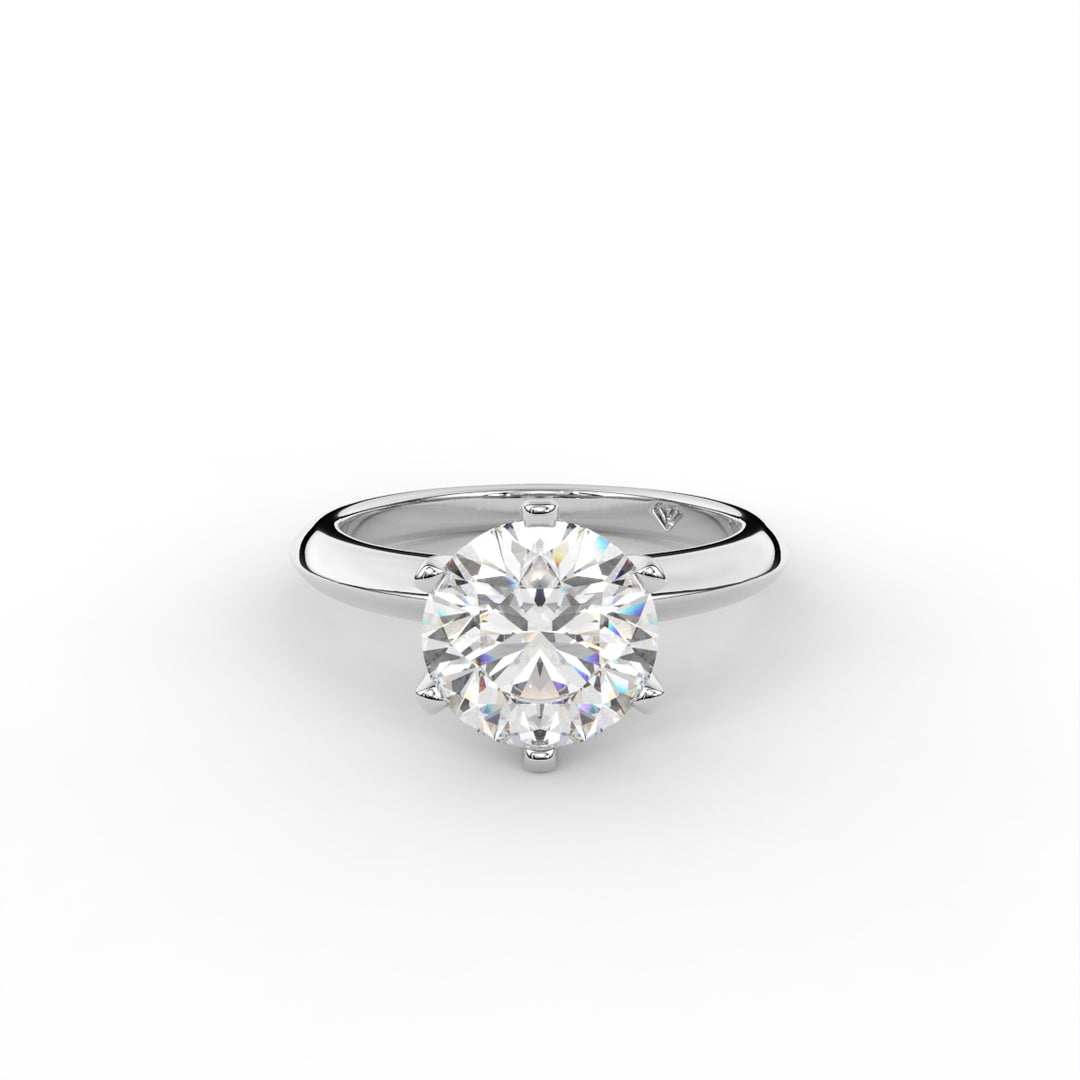 Sophia - Platinum Knife Edge Engagement Ring