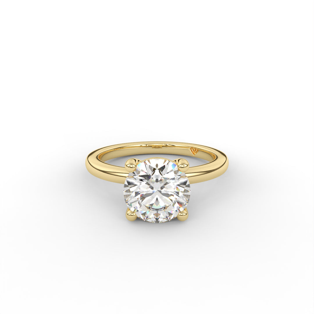 Sabrina - 14K Yellow Gold Classic Solitaire Engagement Ring
