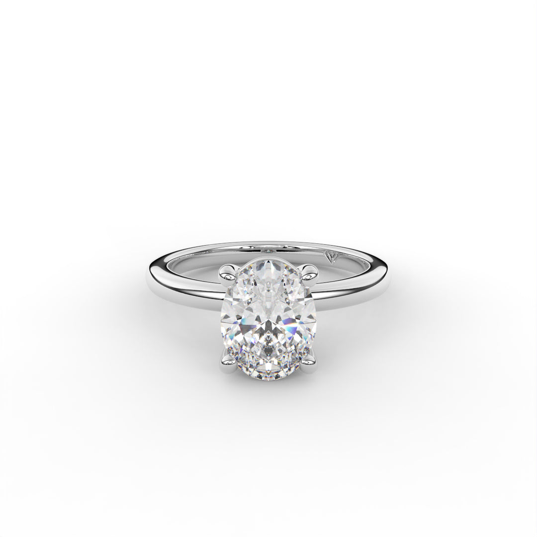 Sabrina - 18k White Gold Classic Solitaire Engagement Ring