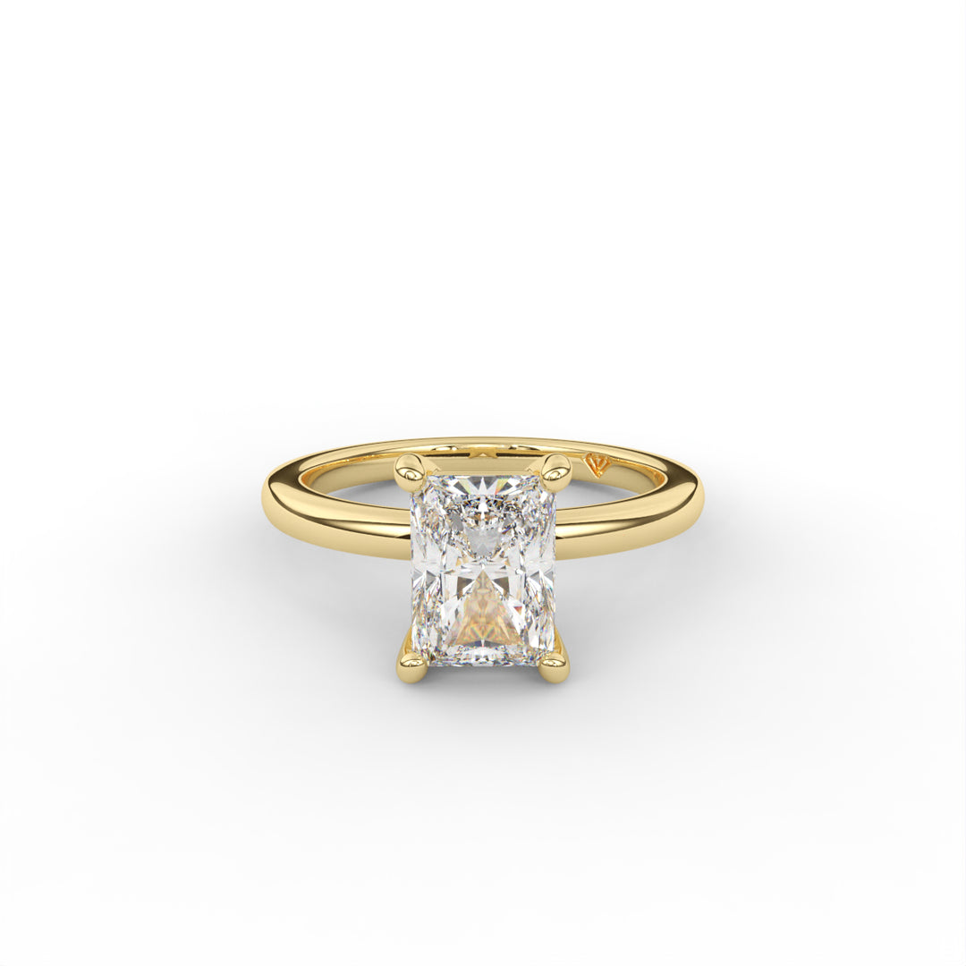 Sabrina - 18K Yellow Gold Classic Solitaire Engagement Ring