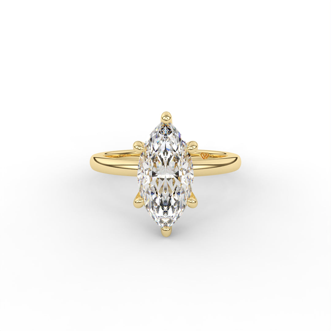 Sabrina - 14K Yellow Gold Classic Solitaire Engagement Ring