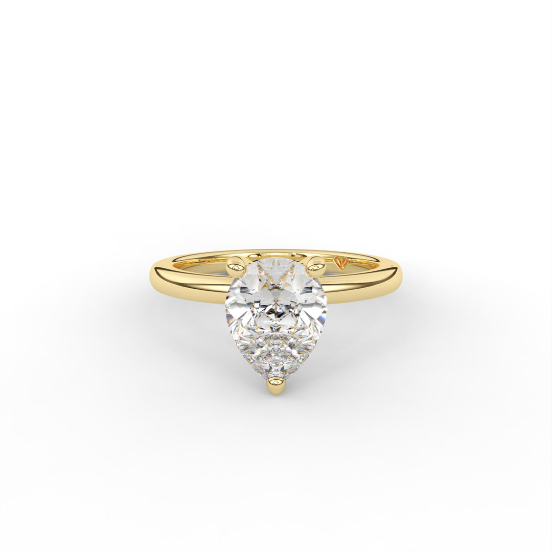 Sabrina - 14K Yellow Gold Classic Solitaire Engagement Ring