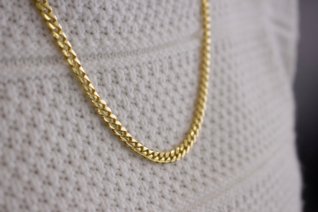 Full Gold Cuban Link Chain 18K