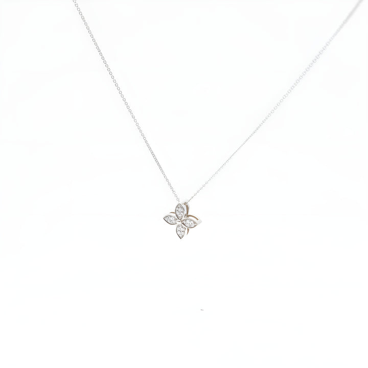 Diamond Flower Necklace
