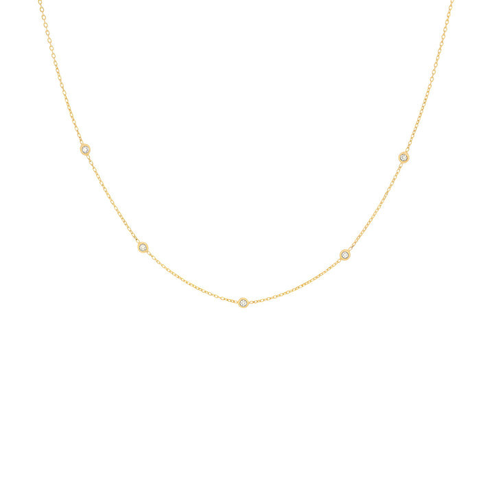 Colori-By-The-Yard Natural Diamond Necklace