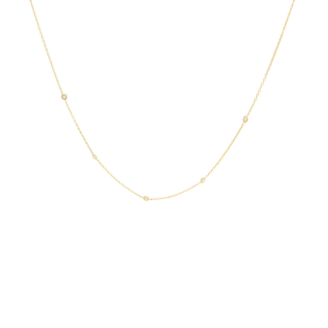 Colori-By-The-Yard Natural Diamond Necklace