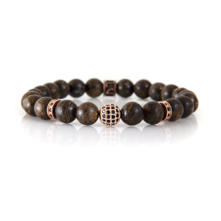 Luenzo Pavé Bronzite Bead Bracelet