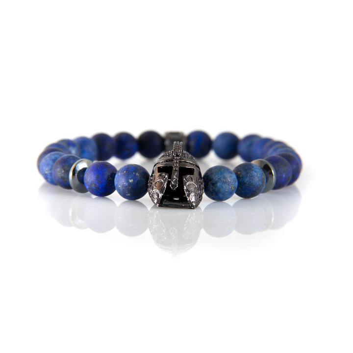 Luenzo Warrior Lapis Lazuli Bead Bracelet