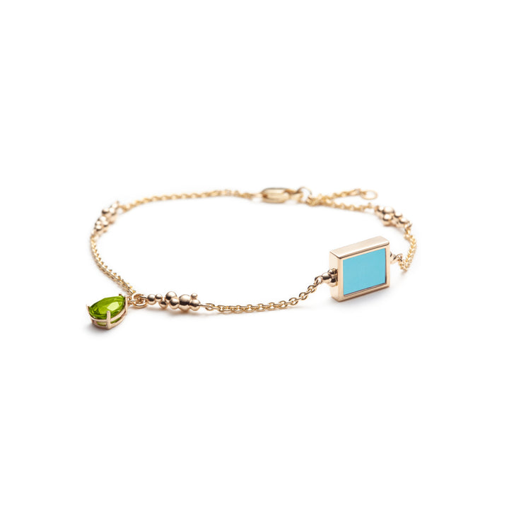 Serafino Joya Turquoise & Peridot Bracelet