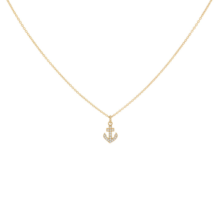 Diamond Anchor Necklace