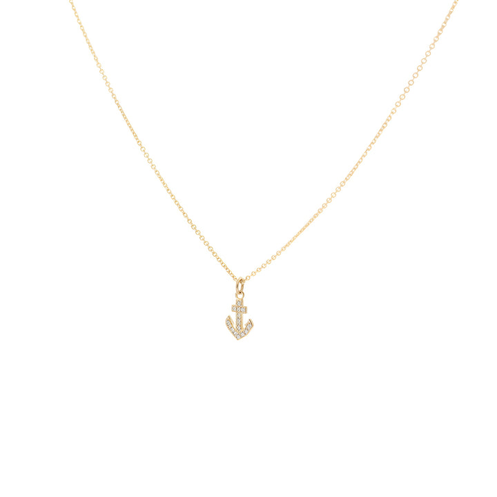 Diamond Anchor Necklace