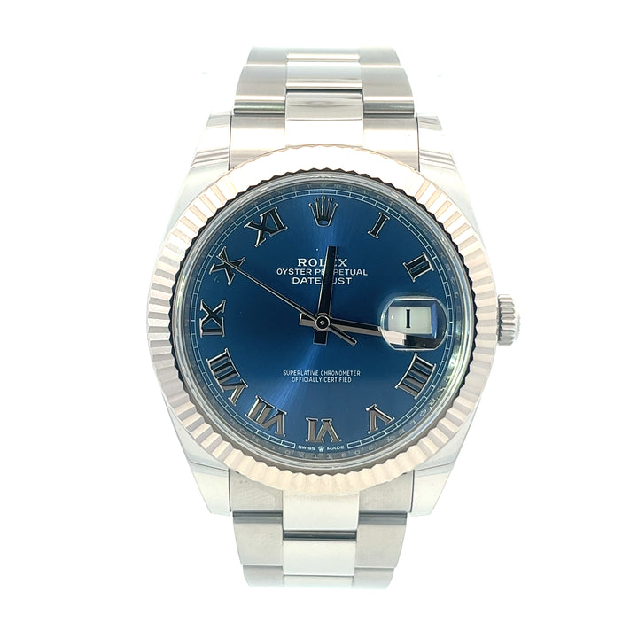 Rolex 2021 Datejust 126334 Blue Roman Numeral Dial