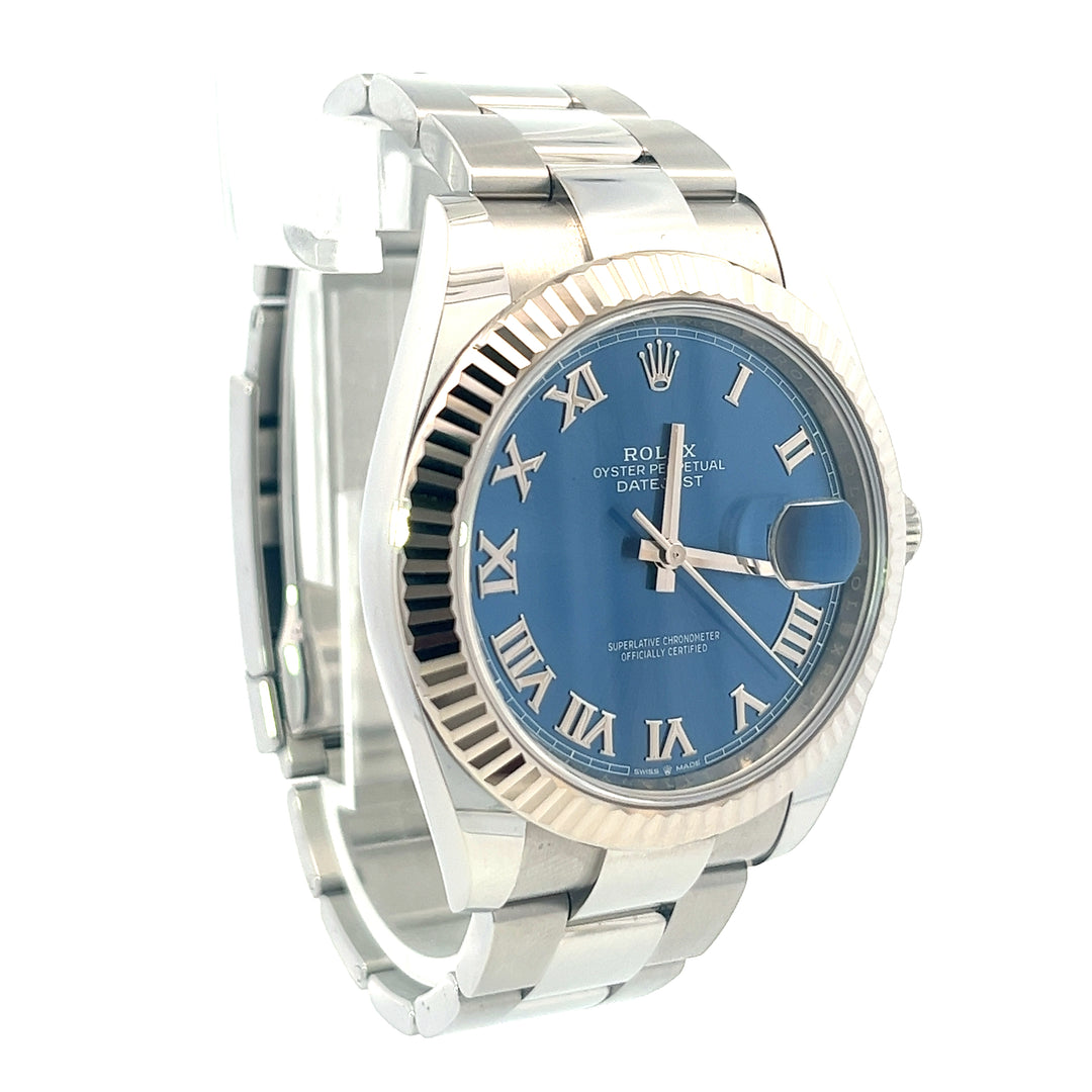 Rolex 2021 Datejust 126334 Blue Roman Numeral Dial