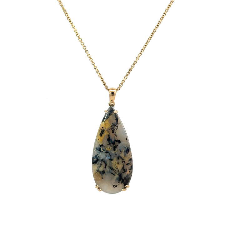 14k Natural Tiger Dendrite Agate Necklace (1 of 1)