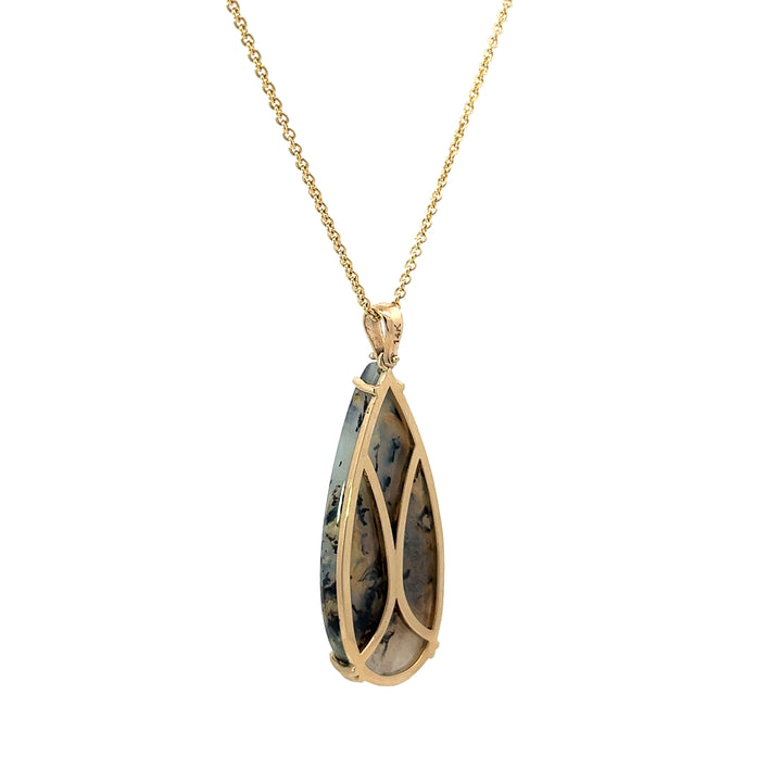 14k Natural Tiger Dendrite Agate Necklace (1 of 1)