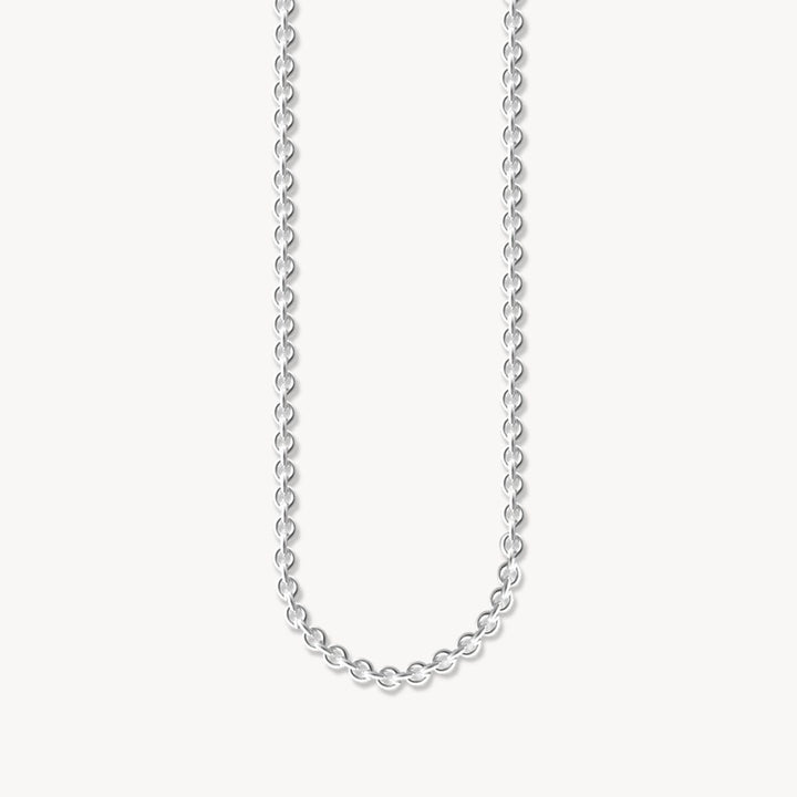 Rebel At Heart Silver Anchor Chain Thickness 3.00mm (0.12 Inch)