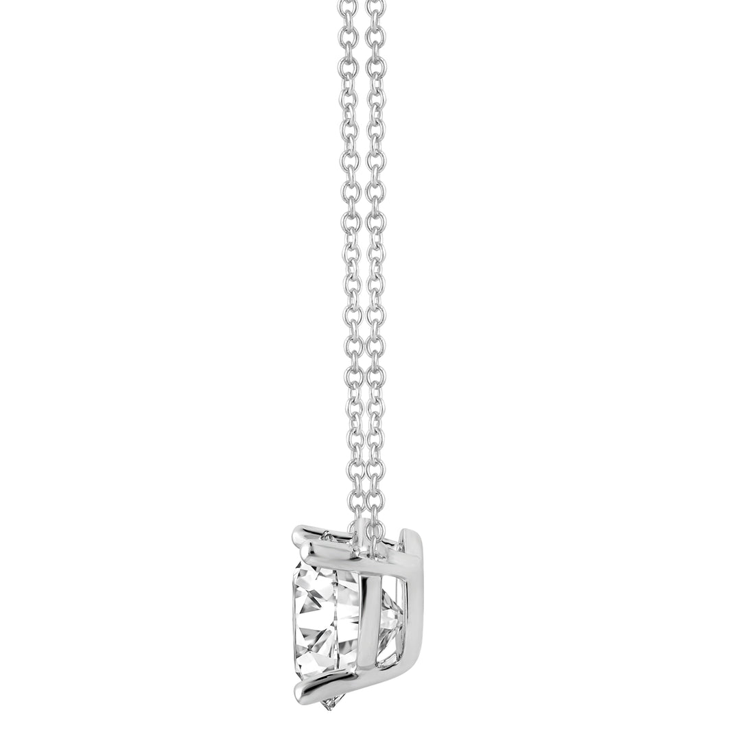 1.50ct Brilliant Round Martini Set Lab Diamond Solitaire Pendant 14K