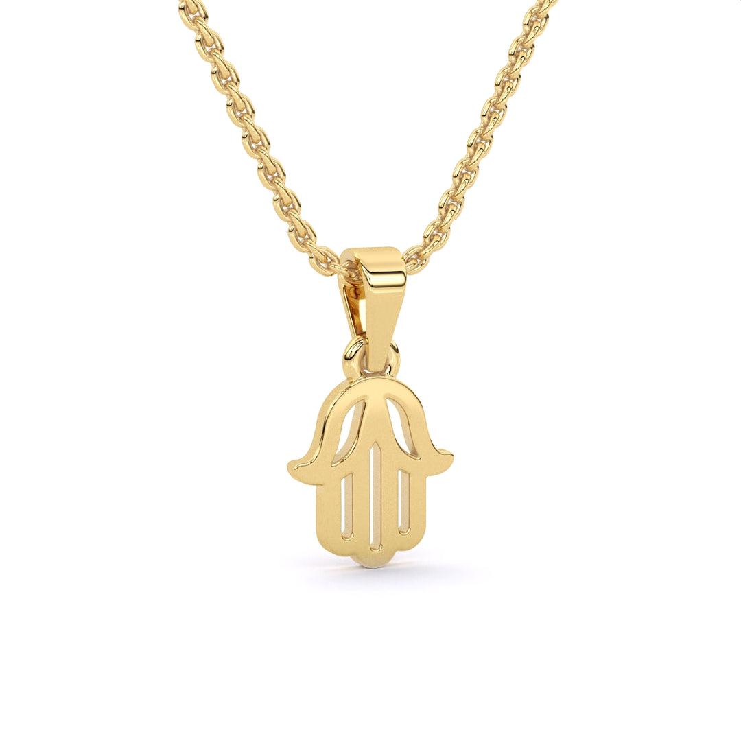 Hamsa Gold Necklace