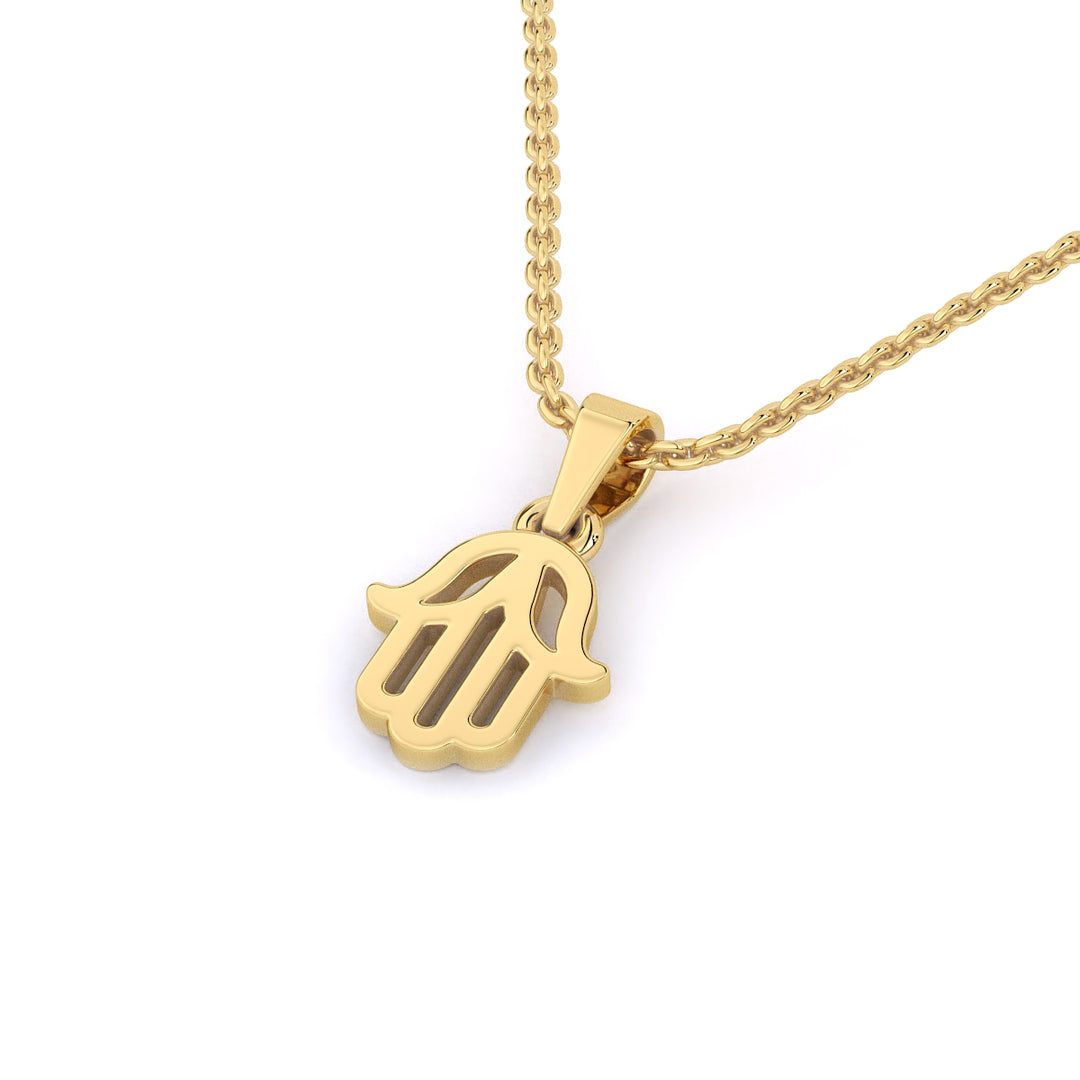 Hamsa Gold Necklace