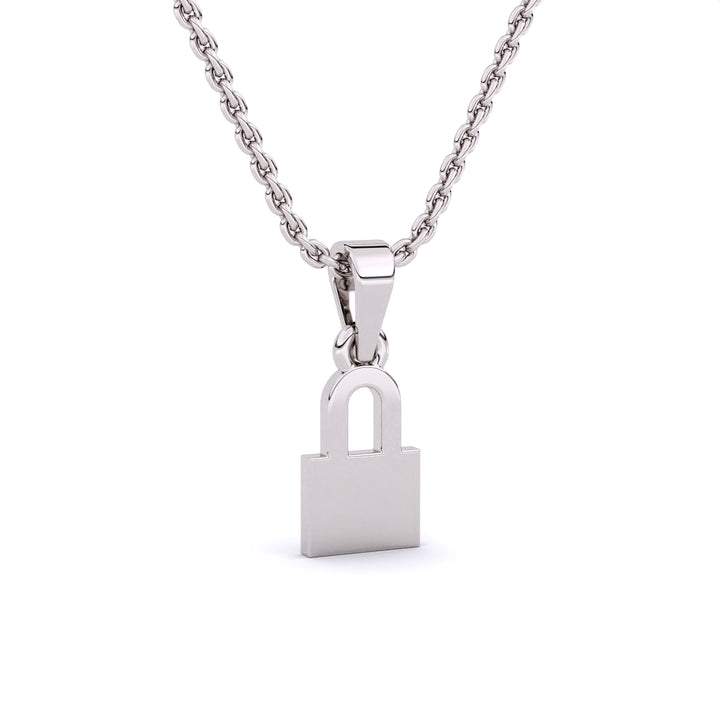 Gold Lock Necklace