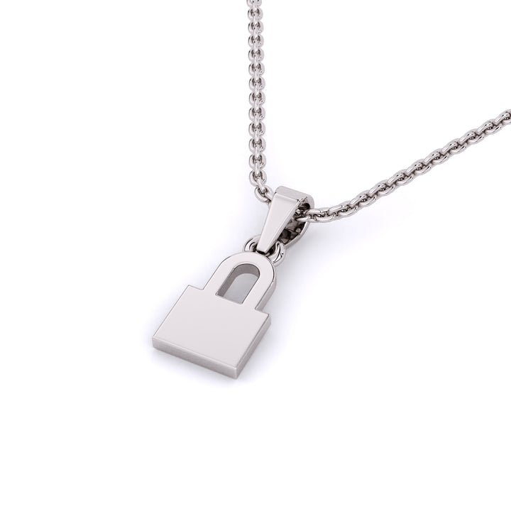 Gold Lock Necklace