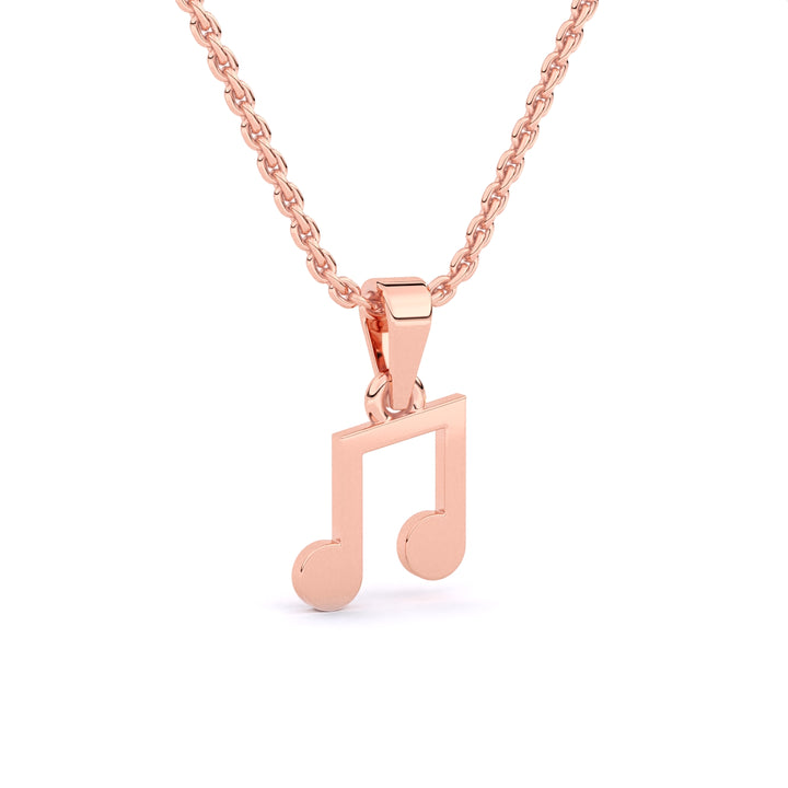 Gold Music Note Necklace