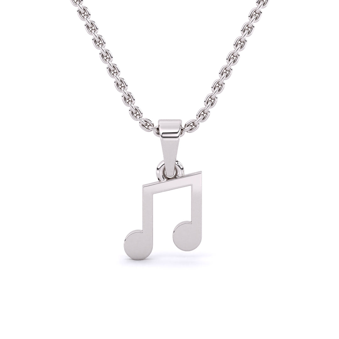 Gold Music Note Necklace