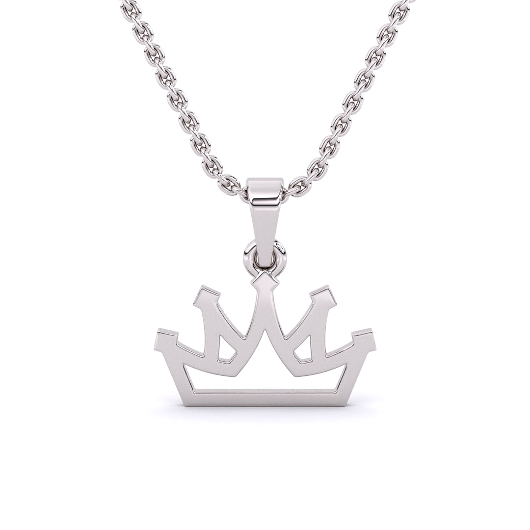 Regal Crown Gold Necklace